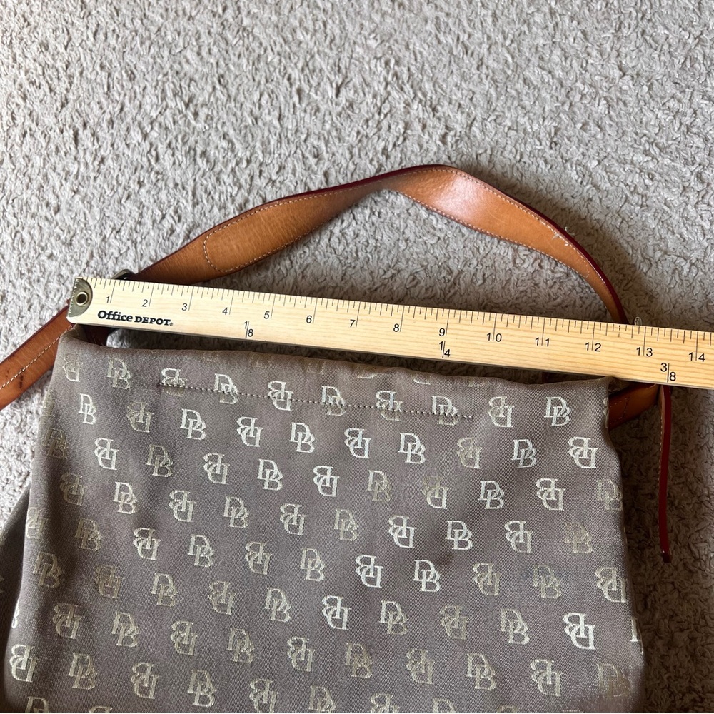 DOONEY AND BOURKE Monogram DB Canvas Shoulder Handbag Purse Bag - Picture 4 of 15